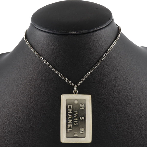 CHANEL シルバー プレートネックレス 楽天市場】シャネル CHANEL プレートネックレス ネックレス