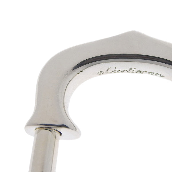 CARTIER] Cartier C motif PANTHERECharm Keyring 925 Silver x Metal