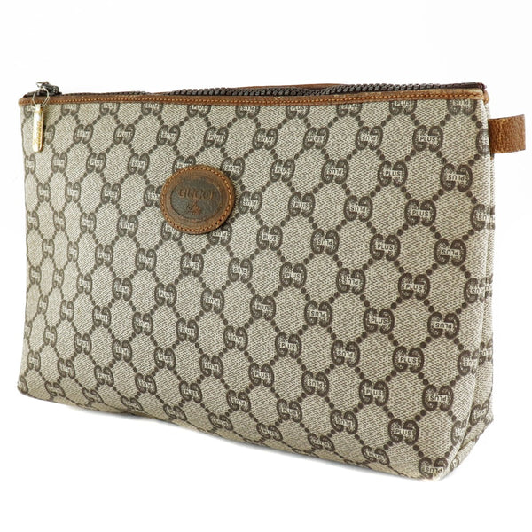 GUCCI】グッチ オールドグッチ クラッチ GGプラス 茶 ユニセックス