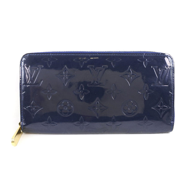 Louis Vuitton] Louis Vuitton Zippi Wallet Round Fastener M90047 Long Wallet  Monogram Verni Gran Blue Blue BA1108 engraved men's wallet A-rank – KYOTO  NISHIKINO