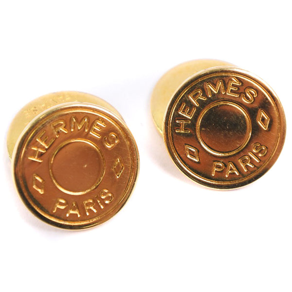 HERMES】エルメス セリエ カフス 金メッキ メンズ カフス Aランク