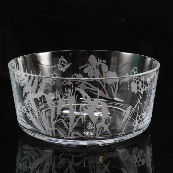 TIFFANY & CO.] Tiffany Flora & Fauna Bowl Tableware Crystal_