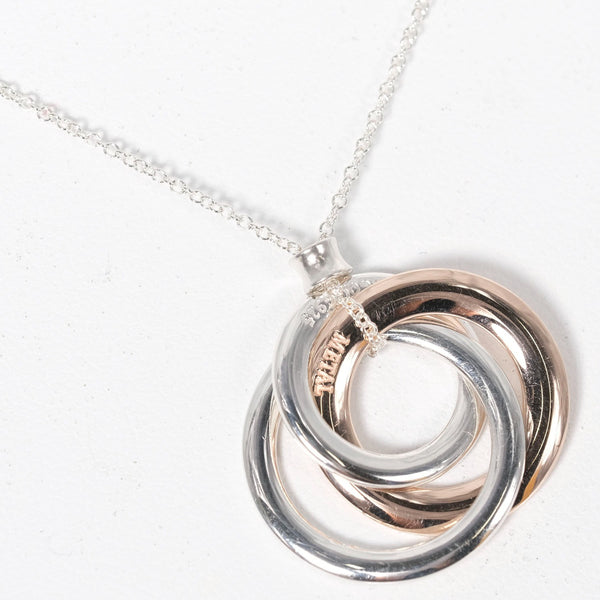 ティファニー ルベドメタル インターロッキング サークル ネックレス