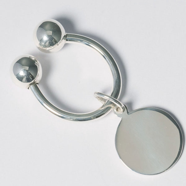 TIFFANY&Co.】ティファニー ラウンド タグ シルバー925 _ キーホルダー
