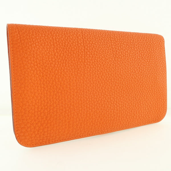 HERMES] Hermes Dogon GM Long Wallet Togo Orange □ F engraved ladies long  wallet A+rank – KYOTO NISHIKINO