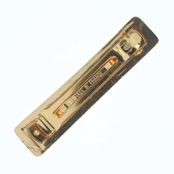 CHANEL】シャネル バレッタ ヴィンテージ ロゴ 金メッキ ゴールド 97A