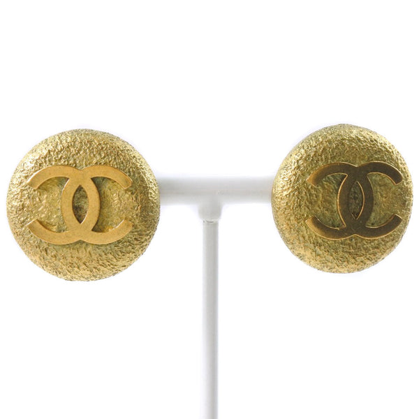 CHANEL】シャネル ココマーク イヤリング 金メッキ ゴールド 95P刻印