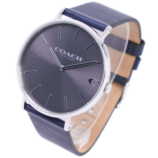 [Coach] Coach Ca.124.2.14.1580 Watch Stainless steel x leather