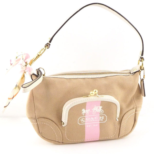COACH】コーチ 41245 レザー ベージュ レディース ハンドバッグ A