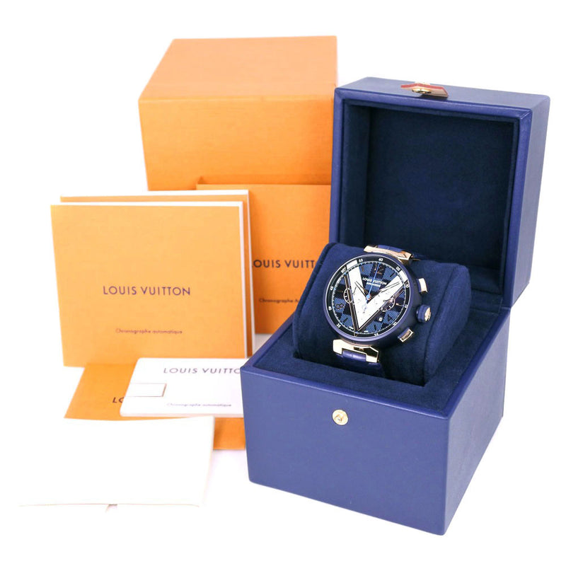 [LOUIS VUITTON] Montre Louis Vuitton Tambour 
 QA090Z à remontage automatique