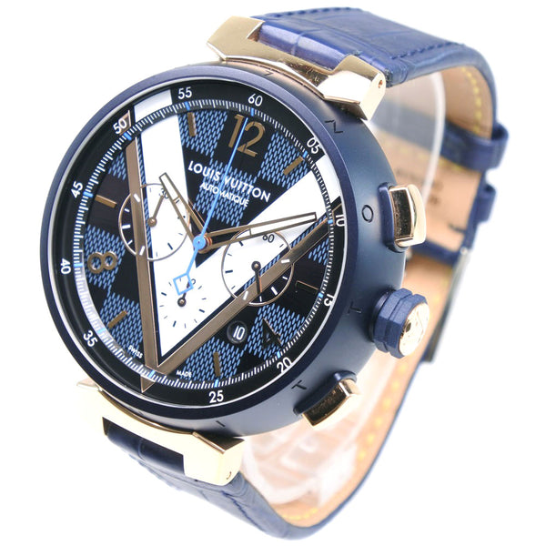 [루이비통]LOUIS VUITTON 땅부르 시계 
 QA090Z 오토매틱 와인딩