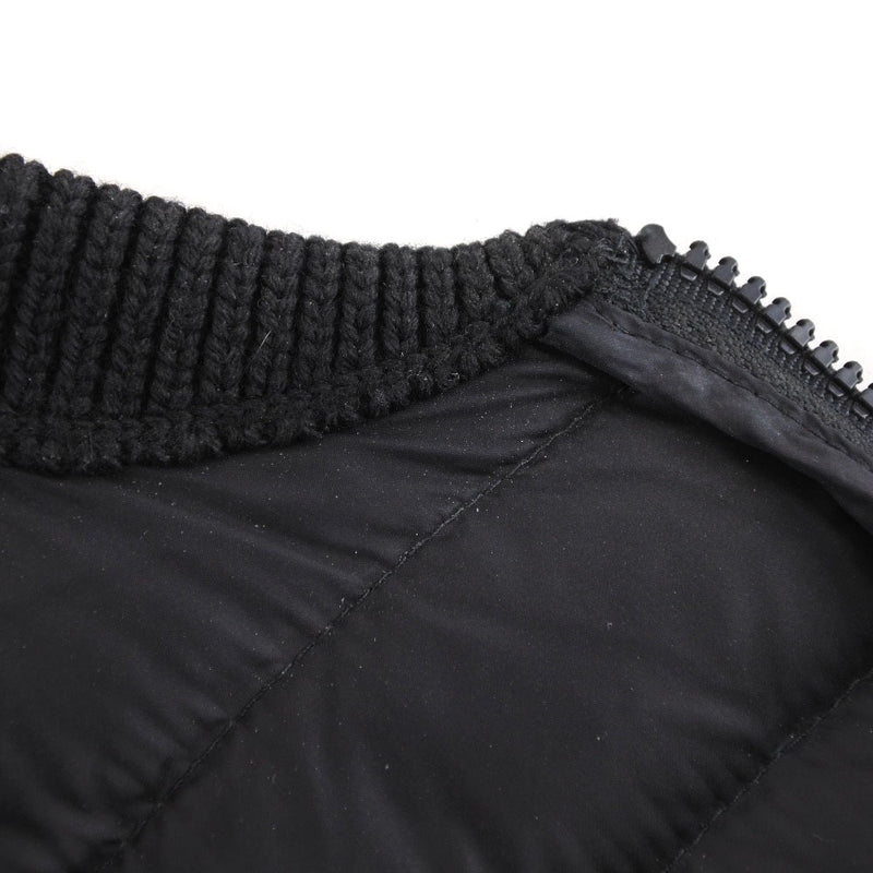 [moncler]蒙克勒 
 下面的针织毛衣 
 GG2195/S尼龙X羊毛黑色针织女士