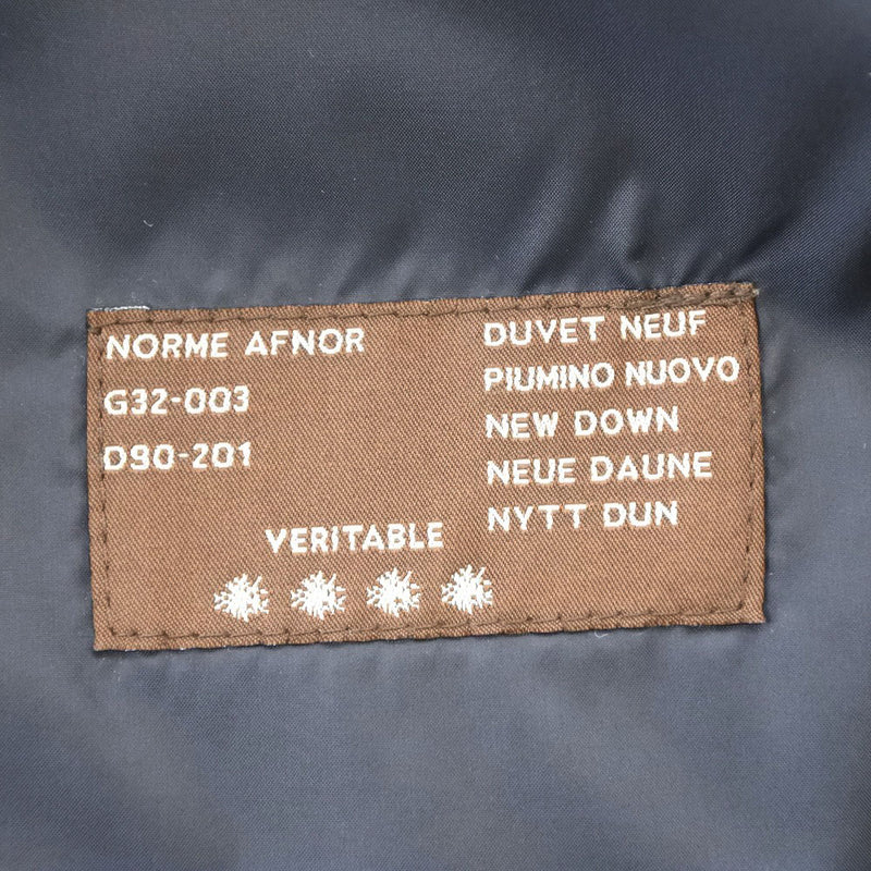 [Moncler] Moncler 
 Norme Afnor Down Jacket 
 Nylon x lana negra norma afnor damas