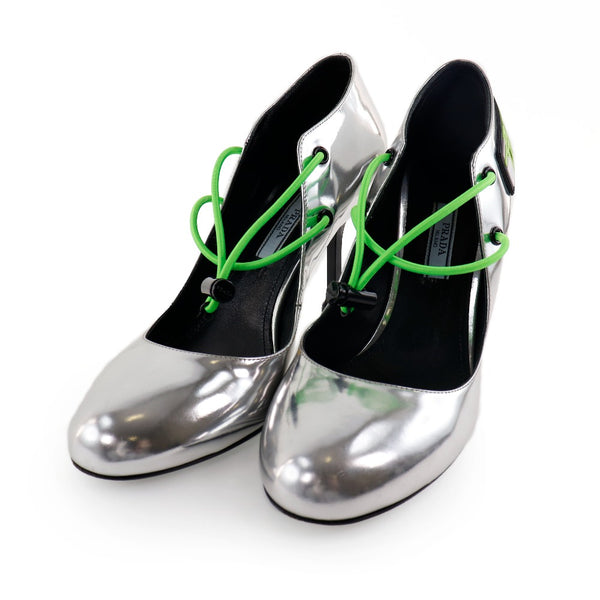 [Prada]PRADA Bombas, plata, mujeres