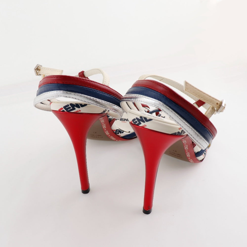 FENDI】フェンディ パンプス サンダル FILA レザー 白 pumps