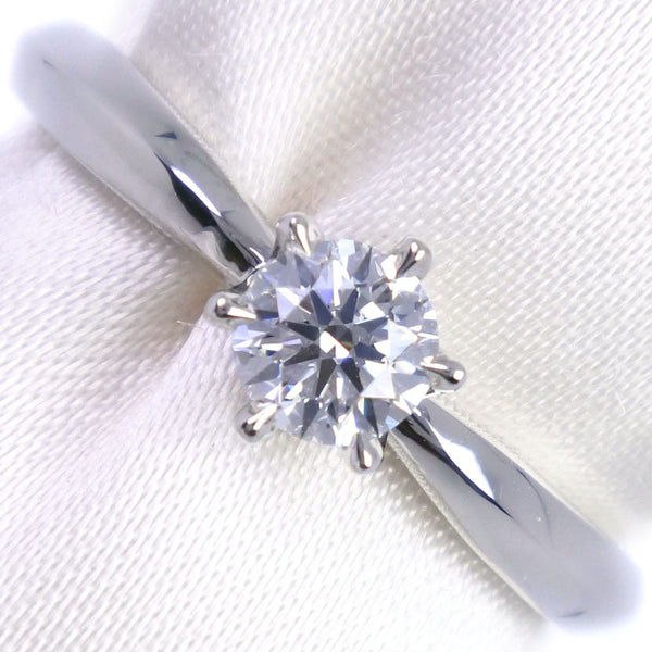 [4 ℃] Yon Sea 
 Anillo de bodas No. 8.5 Anillo / anillo 
 D-vs2-ex pt platinum pt995 0.304 grabado aproximadamente 2.3g anillo de bodas damas sa rango
