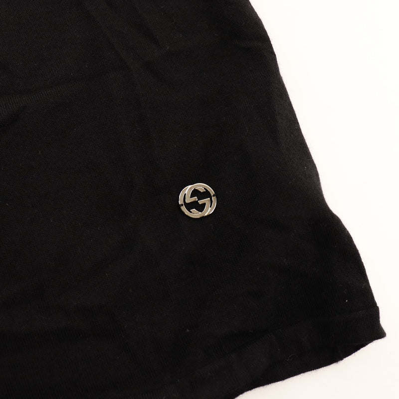 【GUCCI】グッチ
 セーター
 インターロッキング 177319 カシミヤ 黒 レディースSランク