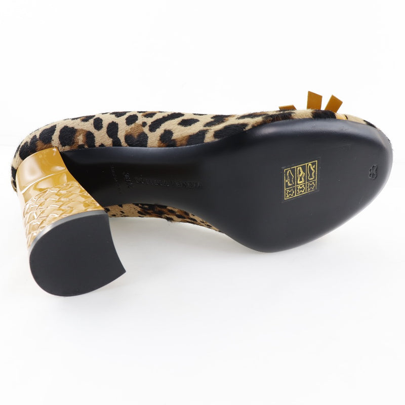 [Bottegaveneta]BOTTEGA VENETA Bombas, estampado de leopardo, Harako x Patent Leather, Women's S Rank