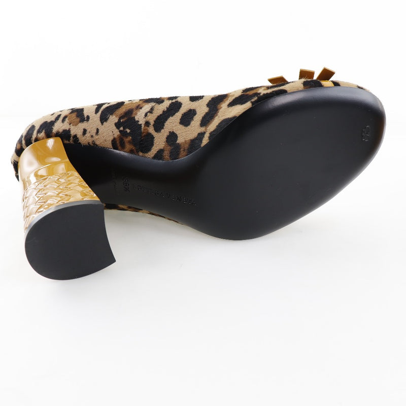 [Bottegaveneta]BOTTEGA VENETA Bombas, estampado de leopardo, Harako x Patent Leather, Women's S Rank