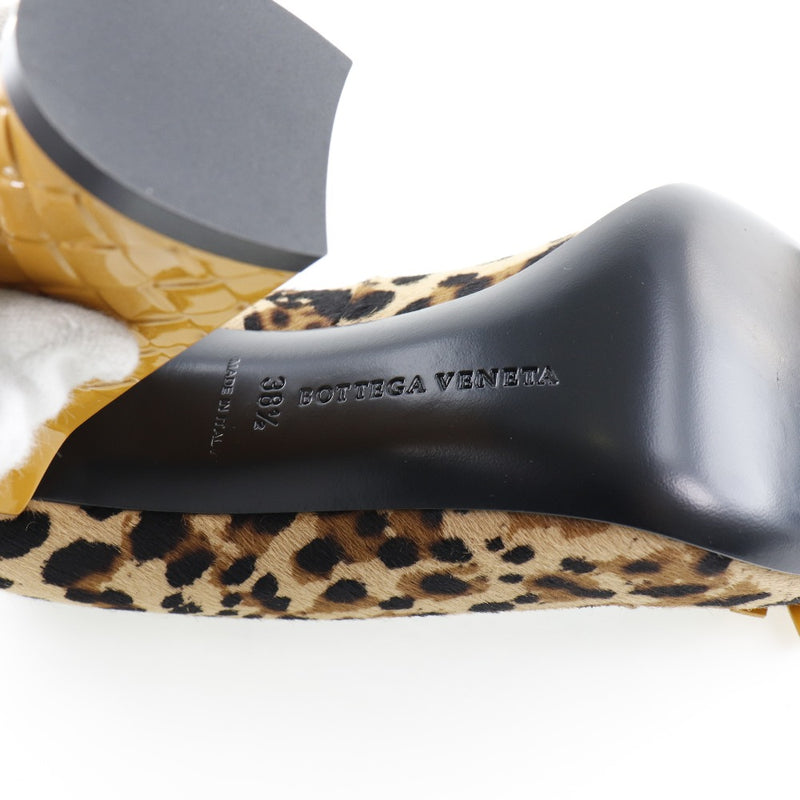 [Bottegaveneta]BOTTEGA VENETA Bombas, estampado de leopardo, Harako x Patent Leather, Women's S Rank