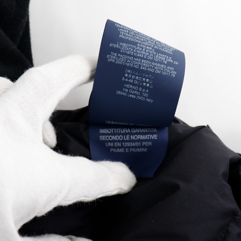 [Herno] Herno 
 Down jacket 
 PI0848D-39601-9300 Wool x Nylon Black Ladies S Rank