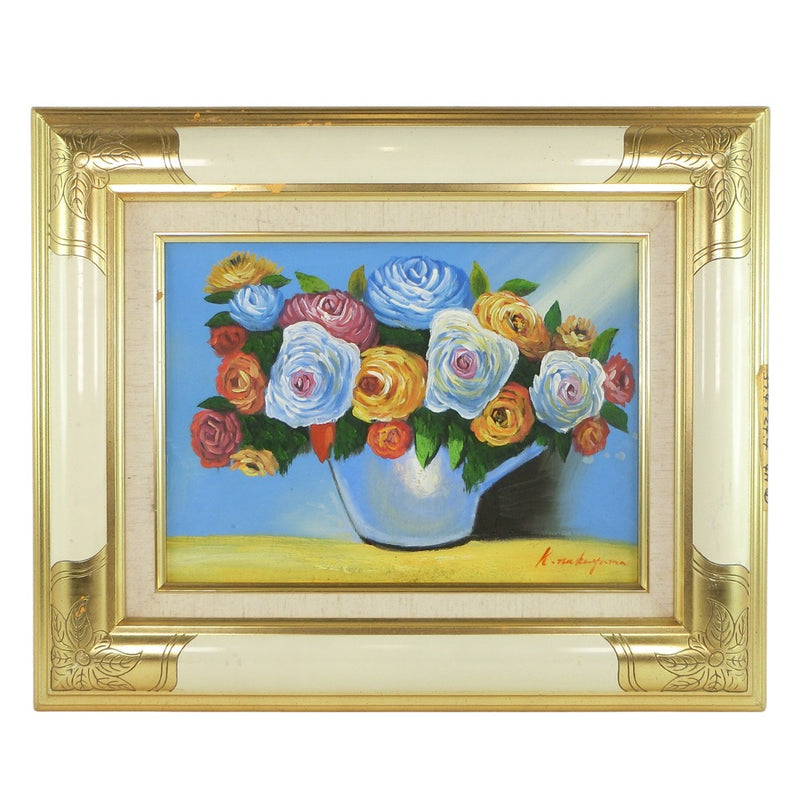 Yukiya Nakayama painting 
 "Flower" Gold KOYUKI NAKAYAMA Unisex