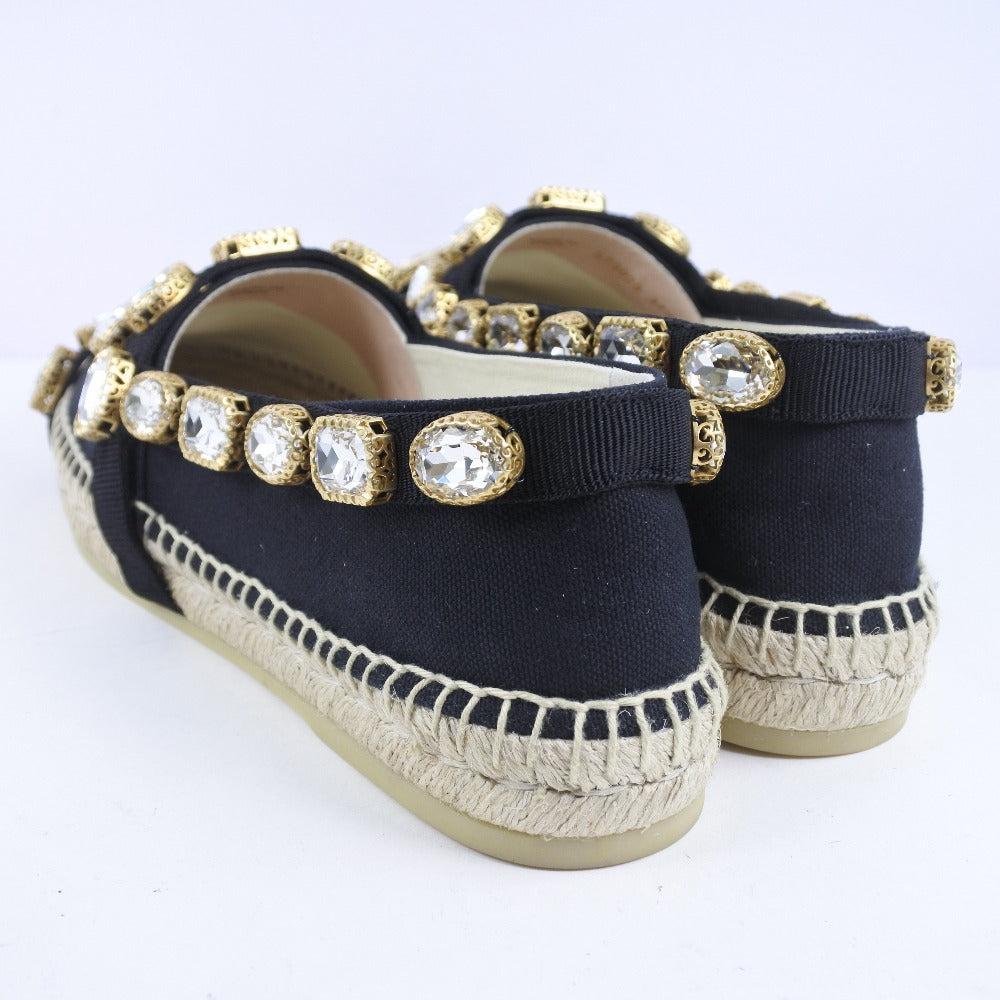 GUCCI エスパドリーユ GUCCI】グッチ エスパドリーユ デッキシューズ 578208 キャンバス 黒
