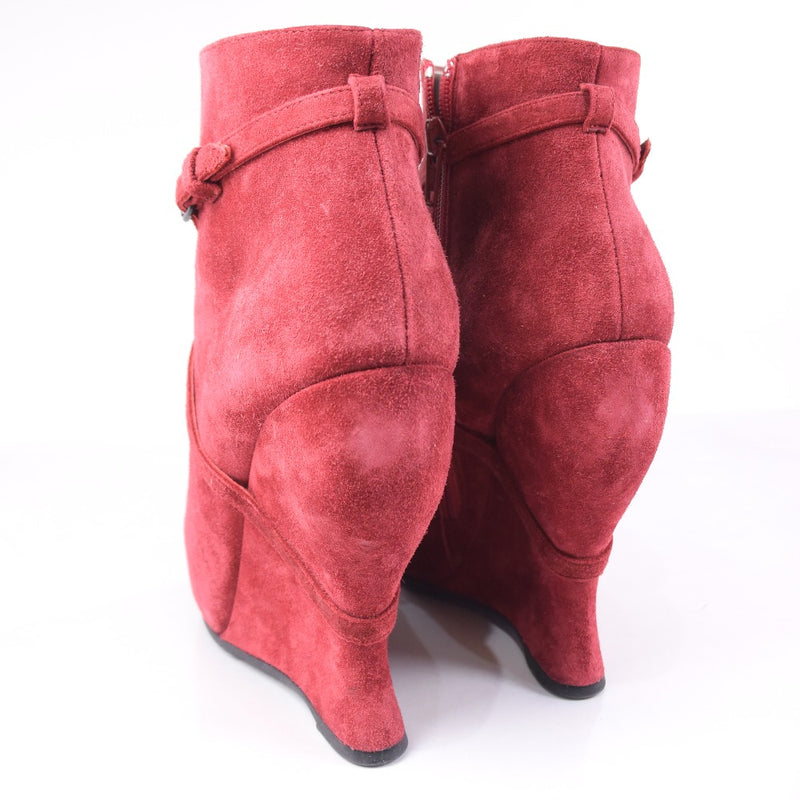 [Bottegaveneta] Bottega Veneta 
 Arranque bootty 
 Suecos Red 37 Botas grabadas Damas A Rank