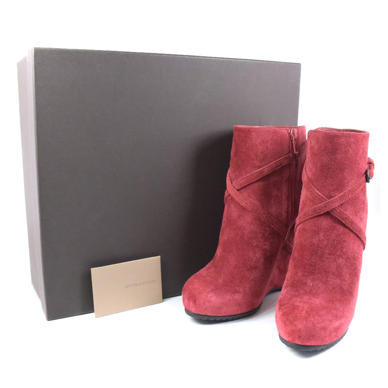 [Bottegaveneta] Bottega Veneta 
 Arranque bootty 
 Suecos Red 37 Botas grabadas Damas A Rank