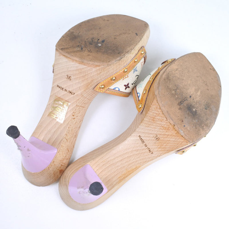 [Louis Vuitton] Louis Vuitton 
 Sandal mule 
 Heel Ribbon Monogram Multicolor Multi Color Sandals Ladies