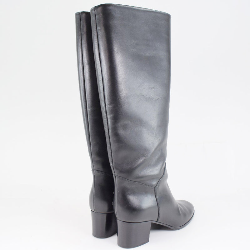 [CHANEL] Chanel 
 Boots 
 38c Calf Black Ladies SA Rank