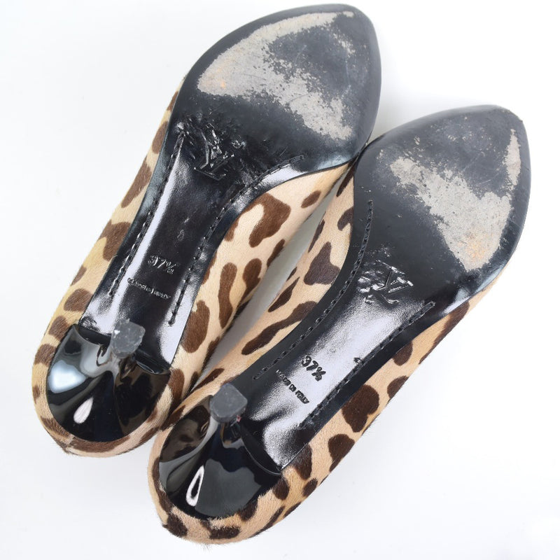 [Louis Vuitton]路易威登 
 短靴 
 豹纹图案Harako Beige 37 1/2刻有短靴女士A级