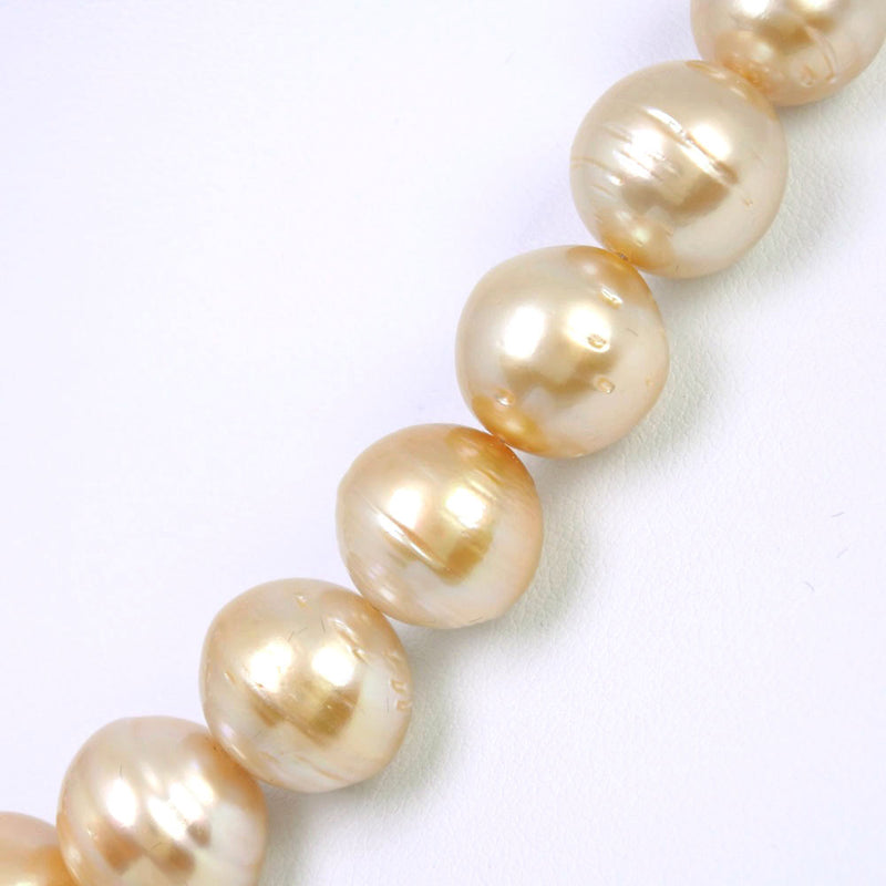 GoldenPearl Necklace 10.0-14.0mm Silver× Pearl about 84.9g GOLDEN PEARL Ladies A Rank