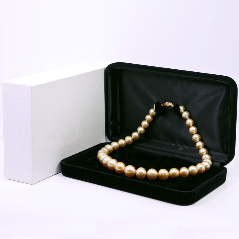 GoldenPearl Necklace 10.0-14.0mm Silver× Pearl about 84.9g GOLDEN PEARL Ladies A Rank