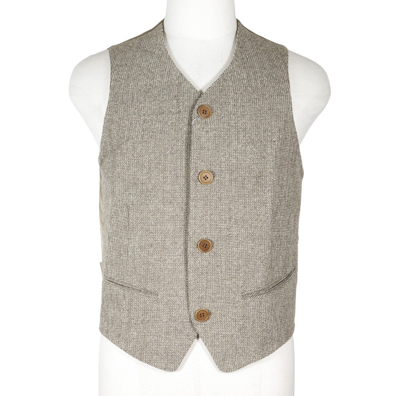 ARMANI] Giorgio Armani 44526 best Wool x nylon beige men's vest S rank –  KYOTO NISHIKINO