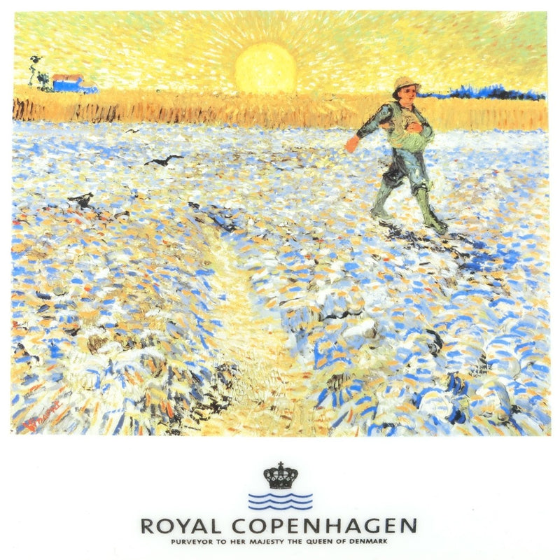 [Royal Copenhague] Royal Copenhague 
 Pintura de estacionamiento 
 "The Sower" Van Gogh Pottery _A Rank