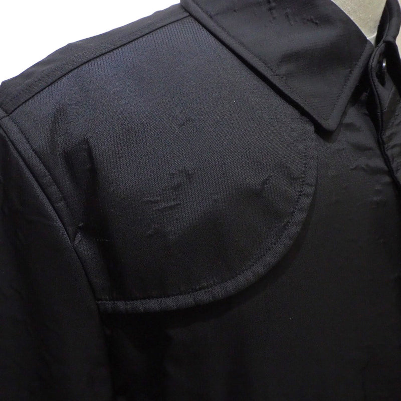 [Burberry Black Label] Burberry Black Label 
 Stainless steel coat 
 Nylon black men's