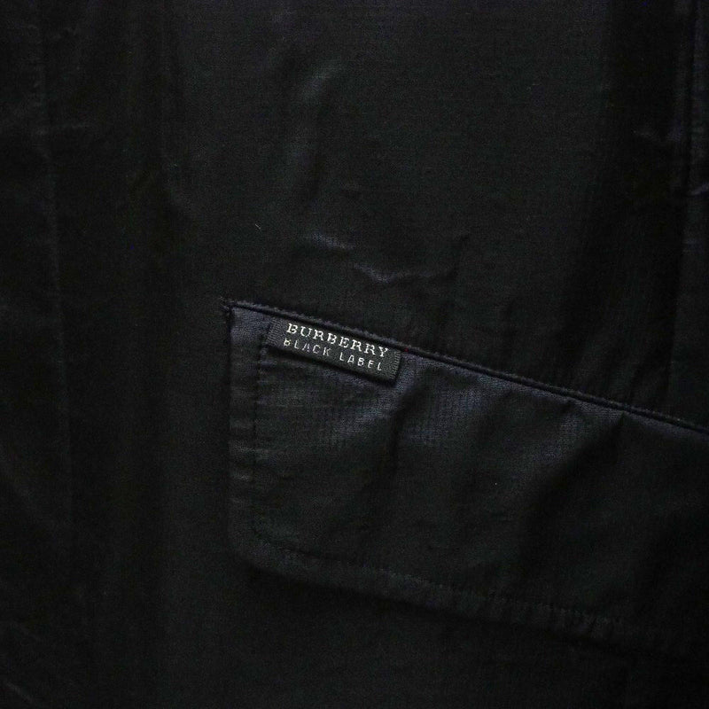 [Burberry Black Label] Burberry黑色标签 
 不锈钢外套 
 尼龙黑人