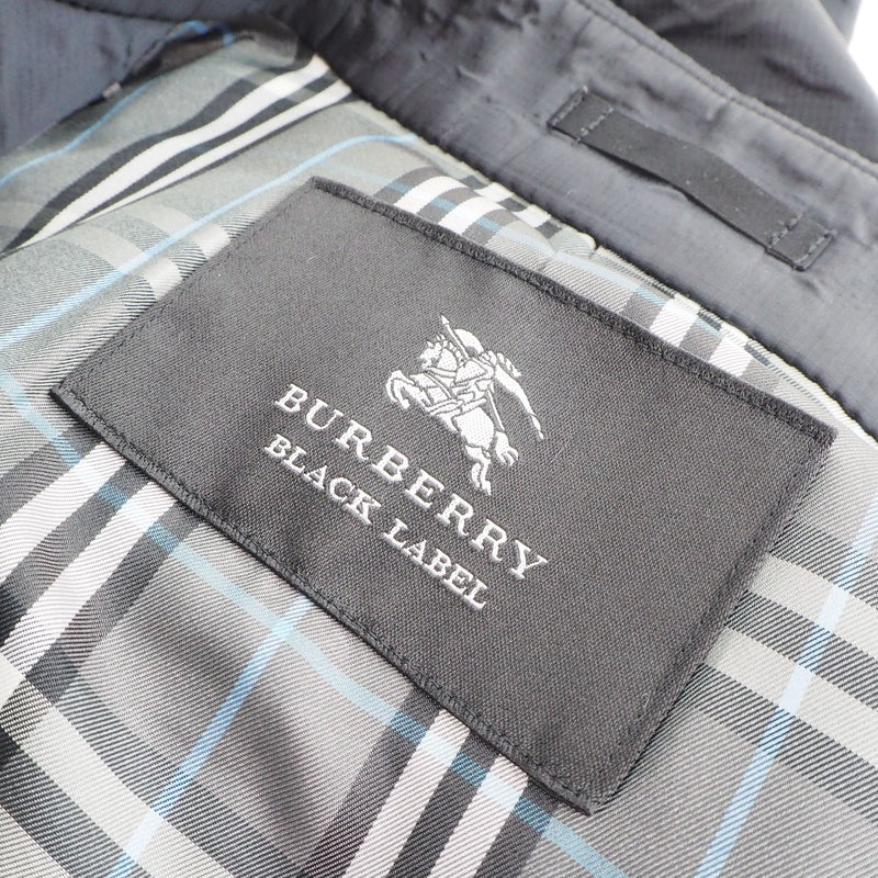 [Burberry Black Label] Burberry黑色标签 
 不锈钢外套 
 尼龙黑人