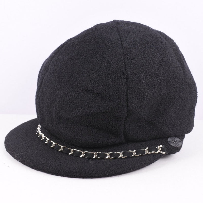 [Chanel] Chanel 
 Casquette 
 Laine noires dames a + rang