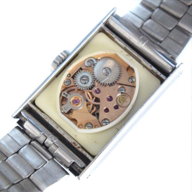 [欧米茄]欧米茄 
 de Bill Watch 
 古董Cal.1070 Deville Ref.511.0459不锈钢银手 - 围绕模拟显示蓝色表盘