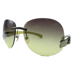 [CHANEL] Chanel COCO Mark Sunglasses 4038 PlatStick green 59 □ 17 125 engraved COCO Mark Ladies