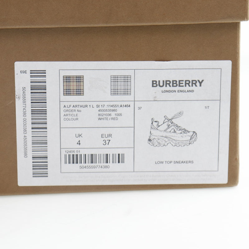 [Burberry] Burberry 
 Zapatillas de zapatillas 
 8021036 lienzo blanco top zapatillas damas s rank