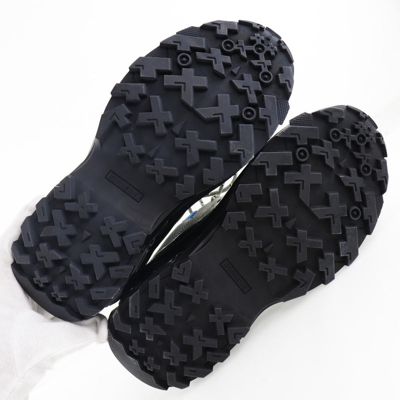 [Burberry] Burberry 
 Zapatillas de zapatillas 
 8020671 1003 suecos x cuero gris bajo top zapatillas damas a+rango