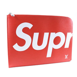 [루이비통] 루이비통 
 Pochette Jules GM 클러치 백 
 Supreme Supreme M67722 Epireaer Red TN1147 조각 된 패스너 Pochette Jules GM 유니니스 렉스 SA Rank