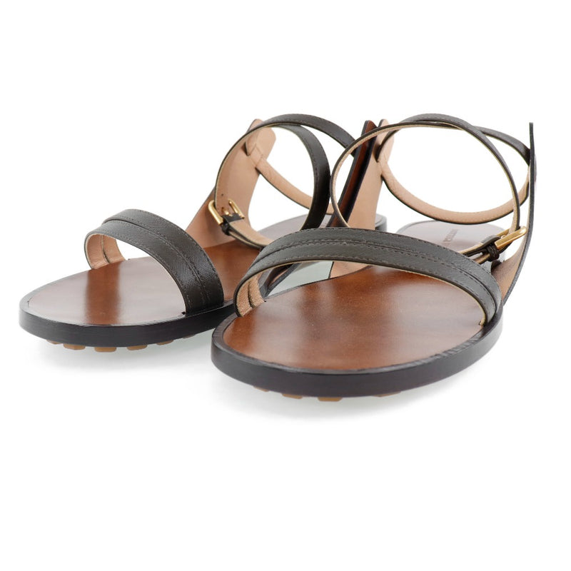 【BOTTEGAVENETA】ボッテガヴェネタ
 SANDAL PELLE S.CUOIO サンダル
 578323  カーフ 茶 SANDAL PELLE S.CUOIO レディースSランク