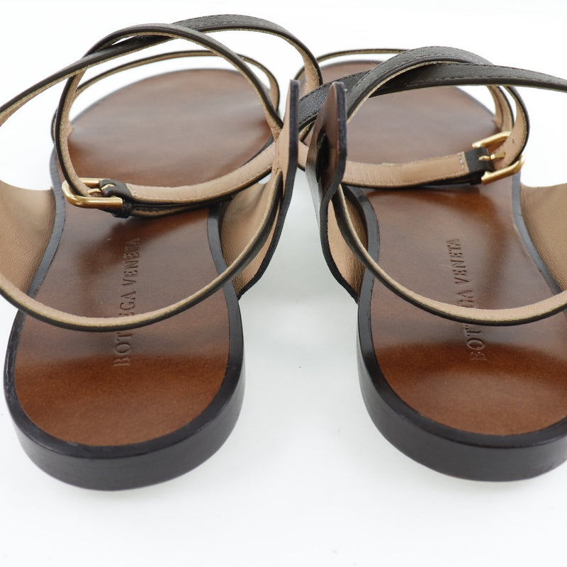 【BOTTEGAVENETA】ボッテガヴェネタ
 SANDAL PELLE S.CUOIO サンダル
 578323  カーフ 茶 SANDAL PELLE S.CUOIO レディースSランク