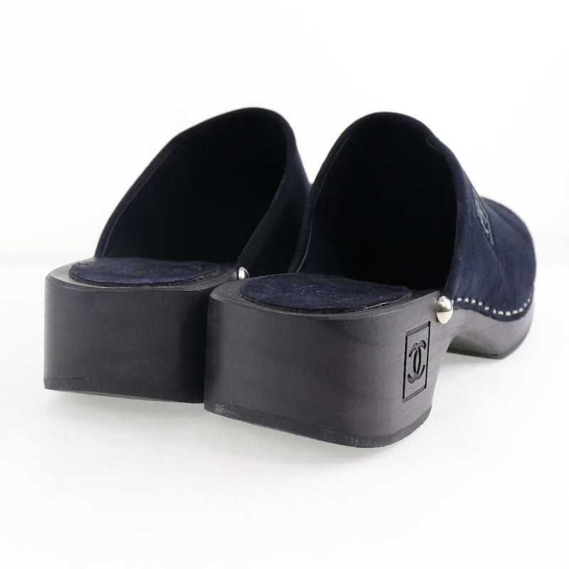 [CHANEL] Chanel 
 Sandals 
 04A G21635X01036 Swedo Black Unisex A-Rank