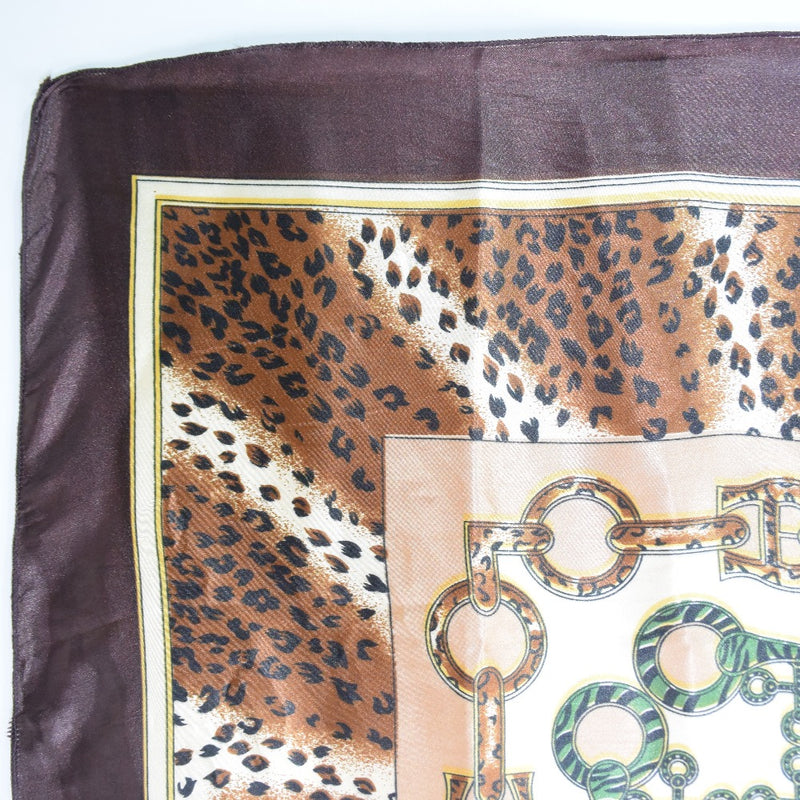 Bufanda de impresión de leopardo 
 Patrón de leopardo de té de seda Damas A-Rank