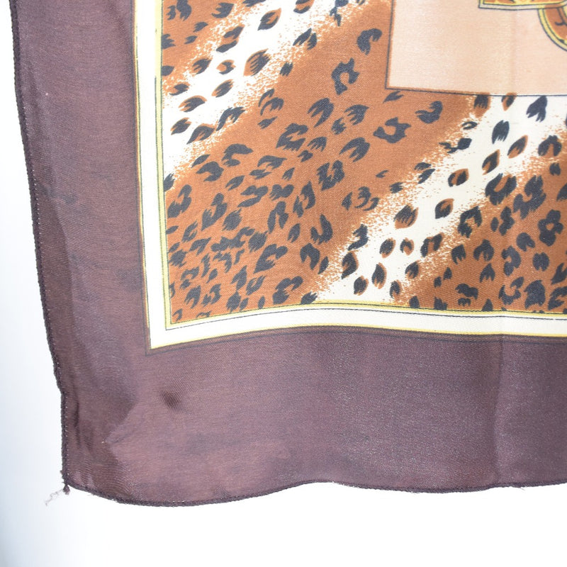 Leopard print scarf 
 Silk tea Leopard Pattern Ladies A-Rank